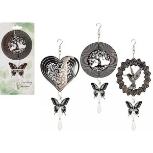 Wind Spinner w/Gems S/Steel