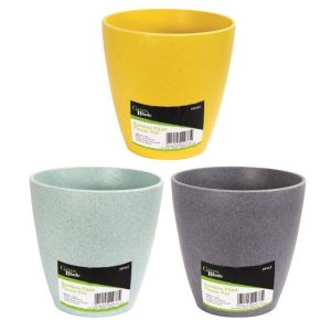 Bamboo Plant Pot 4in Colours